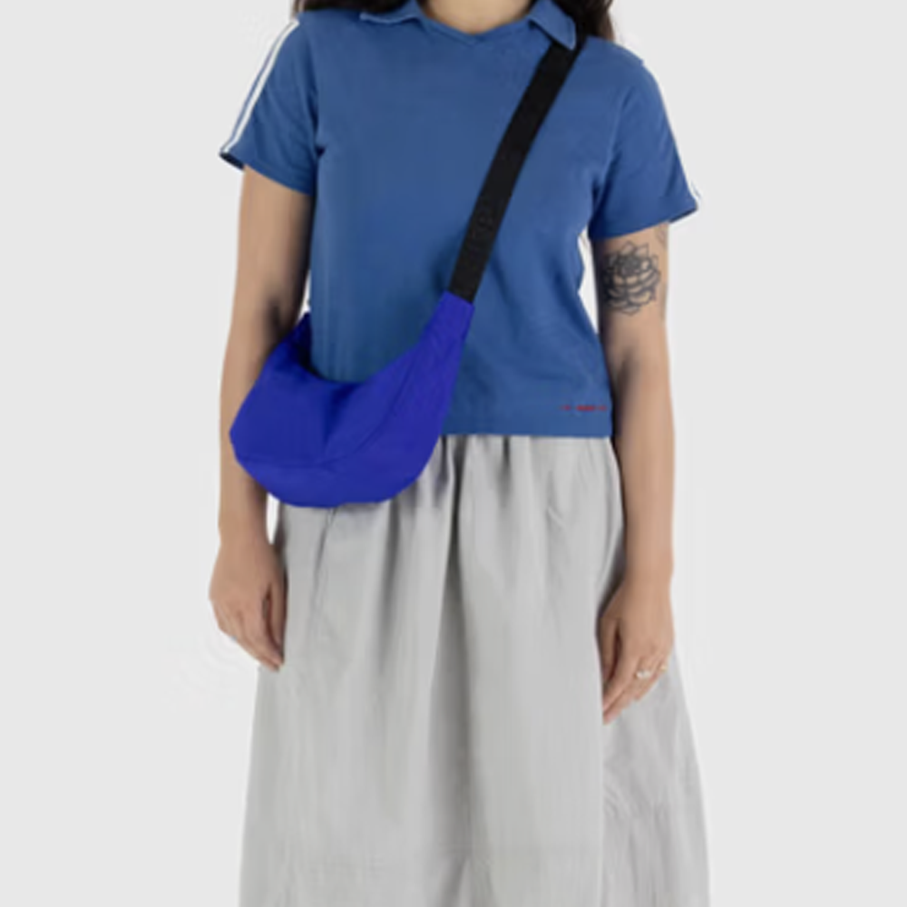 Baggu Small Nylon Crescent Bag Lapis