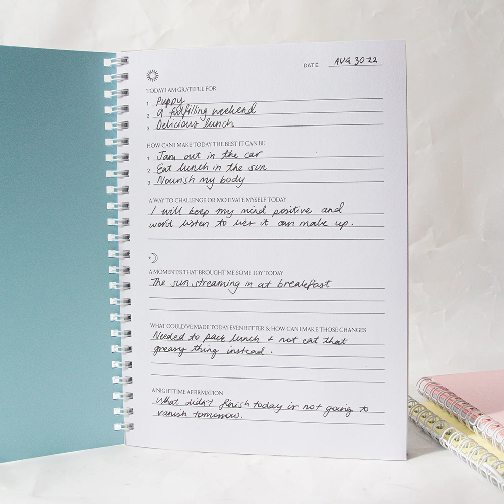 Moments of Gratitude Journal Blue