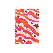 Crushes Wirebound Notebook Pink and Orange