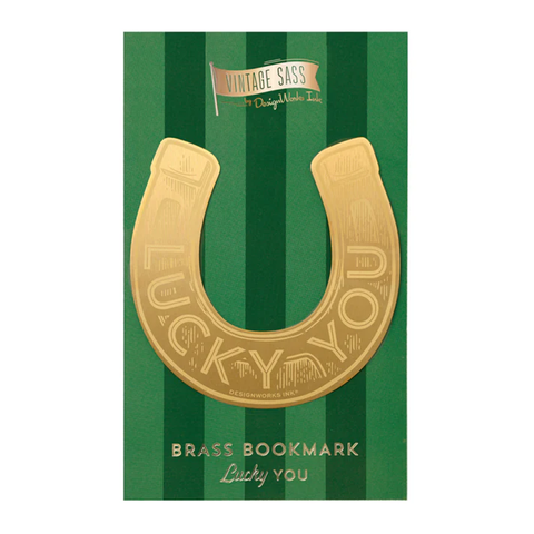 Designworks Ink Large Brass Bookmark Lucky You