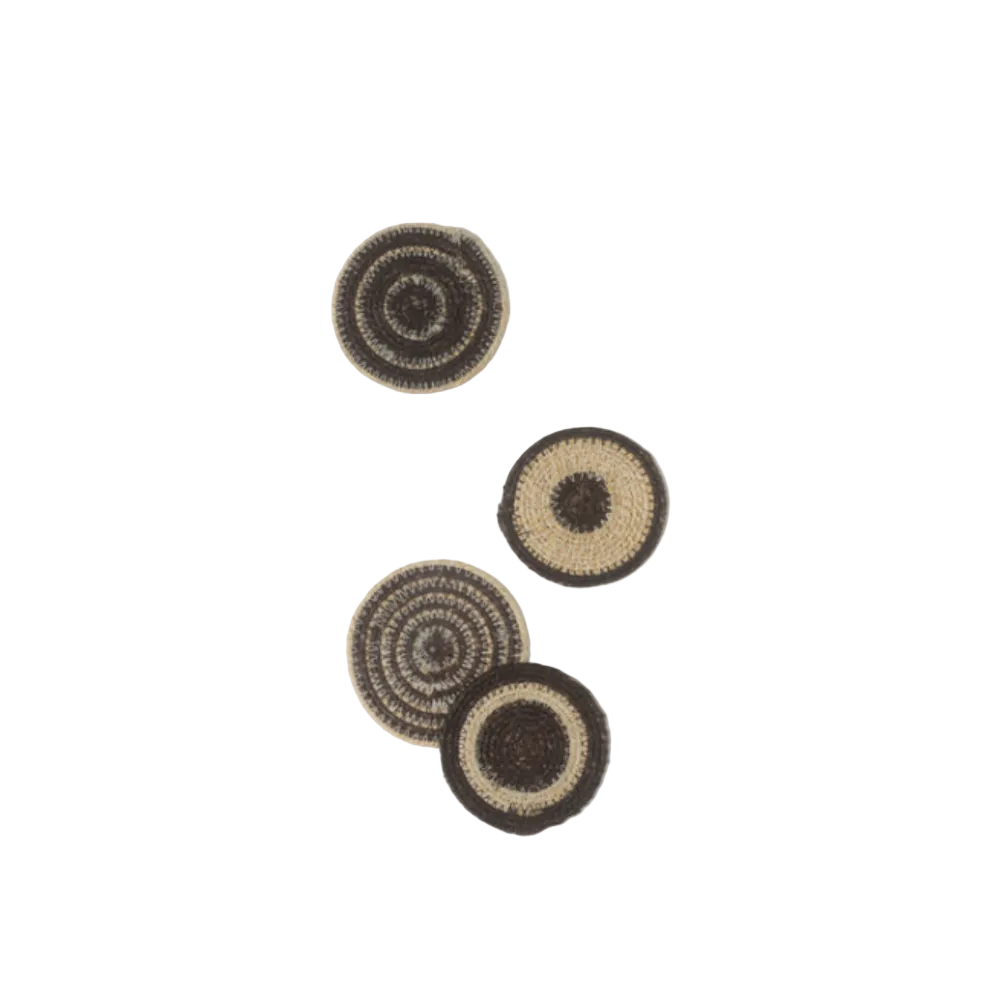 Citta Agora Woven Coaster Set of 4 Rye Natural