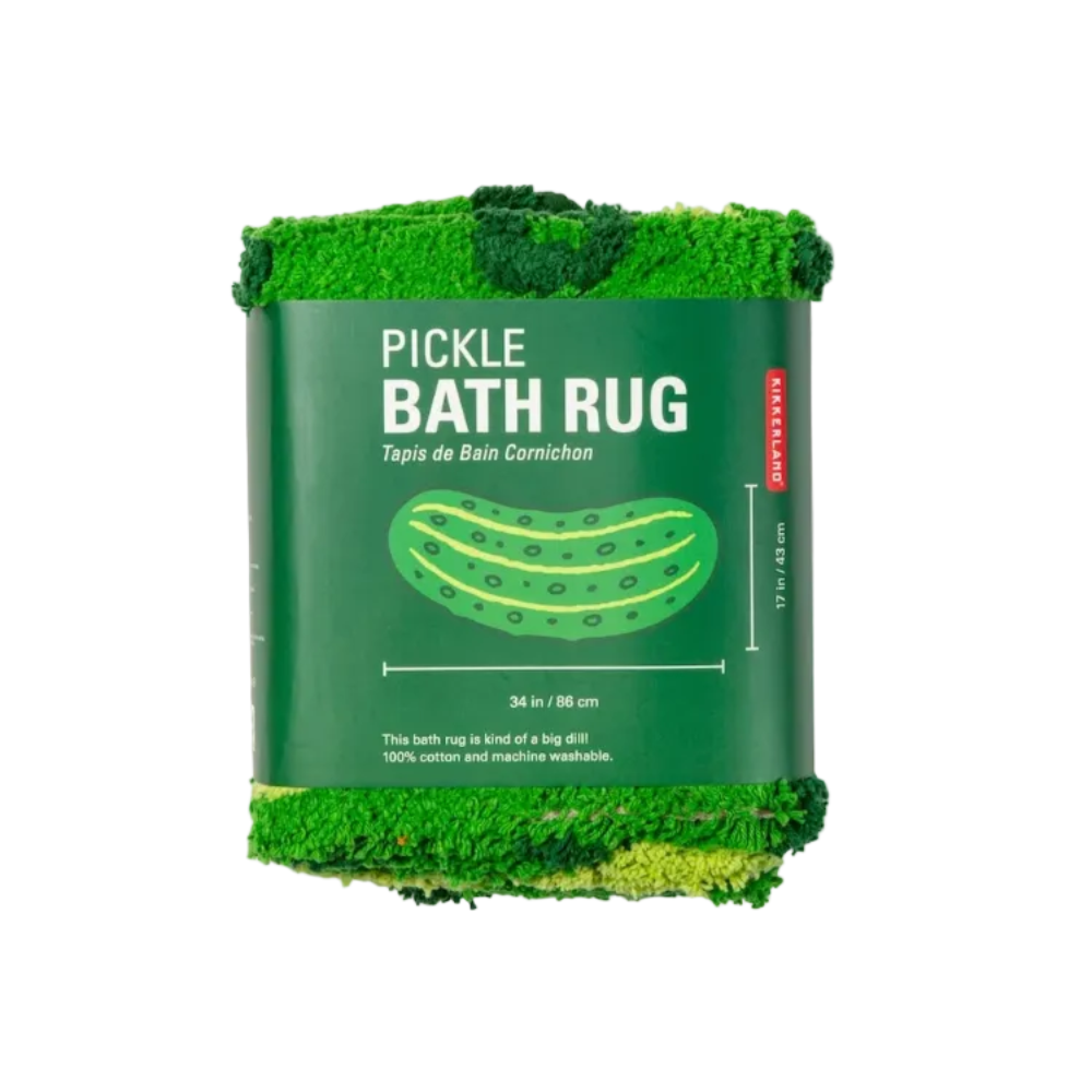 Kikkerland Pickle Bath Mat Green