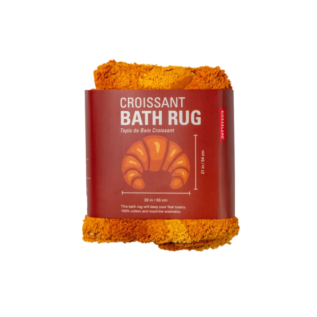 Kikkerland Croissant Bath Mat Brown