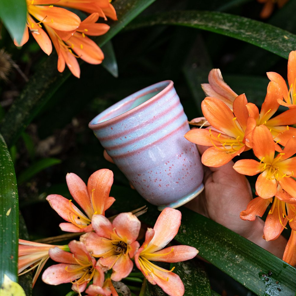 Westcoast Stoneware 8oz Reusable Cup Candyfloss