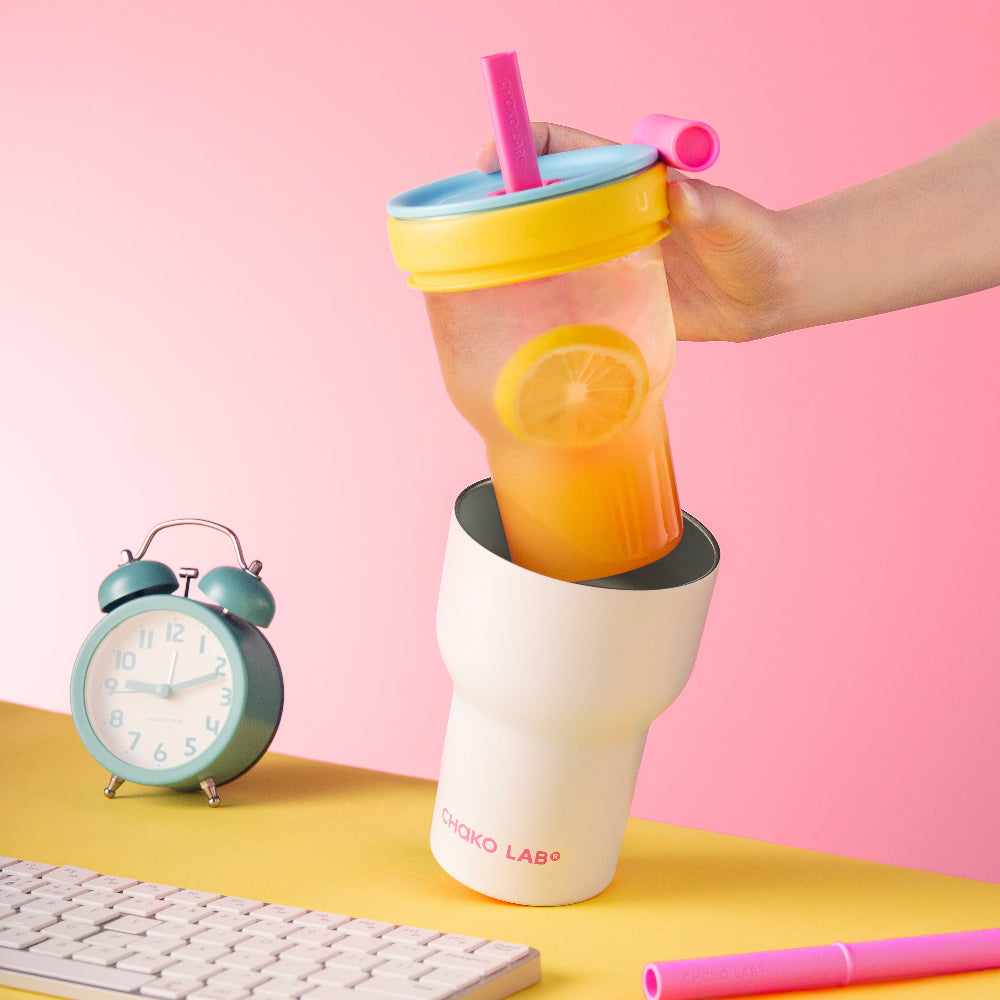 Chako Lab Dual layer Tumbler Yellow Blue