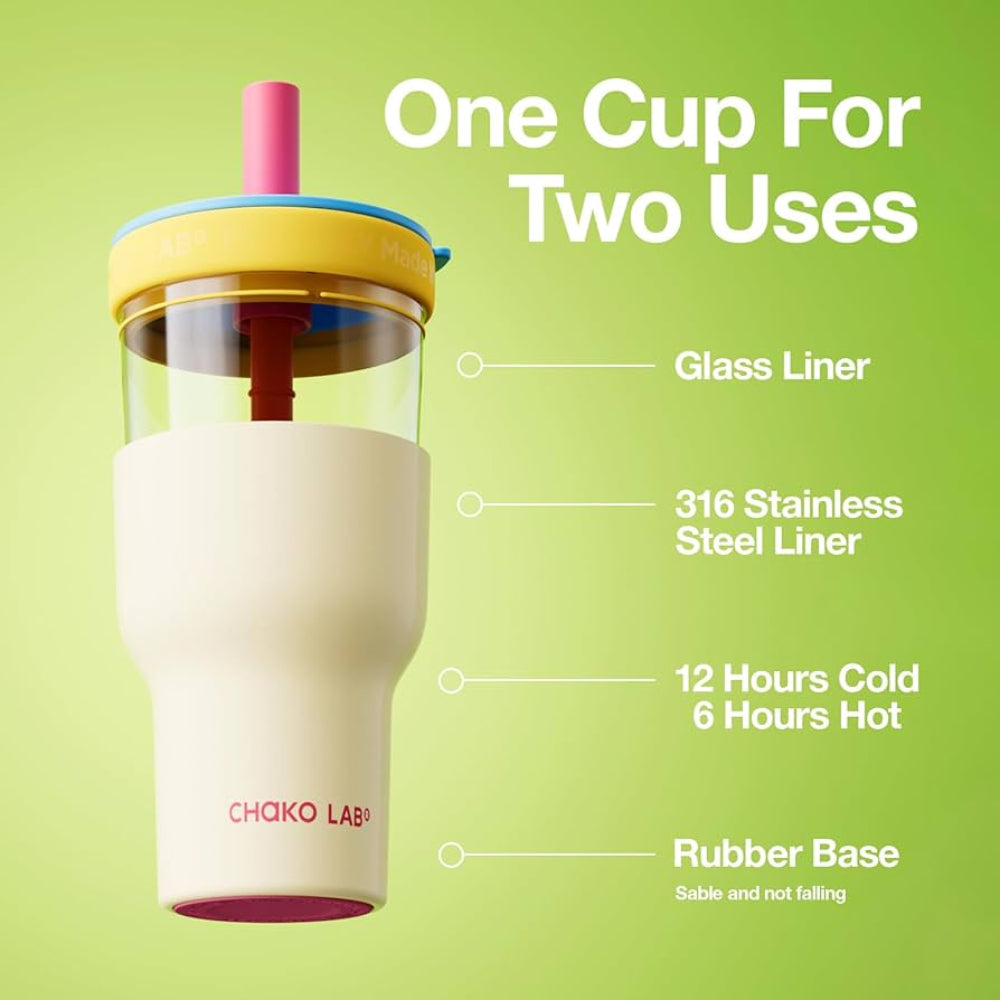 Chako Lab Dual layer Tumbler Pink Purple