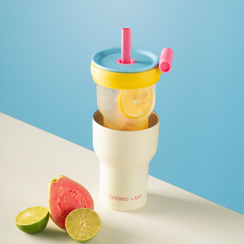 Chako Lab Dual layer Tumbler Yellow Purple