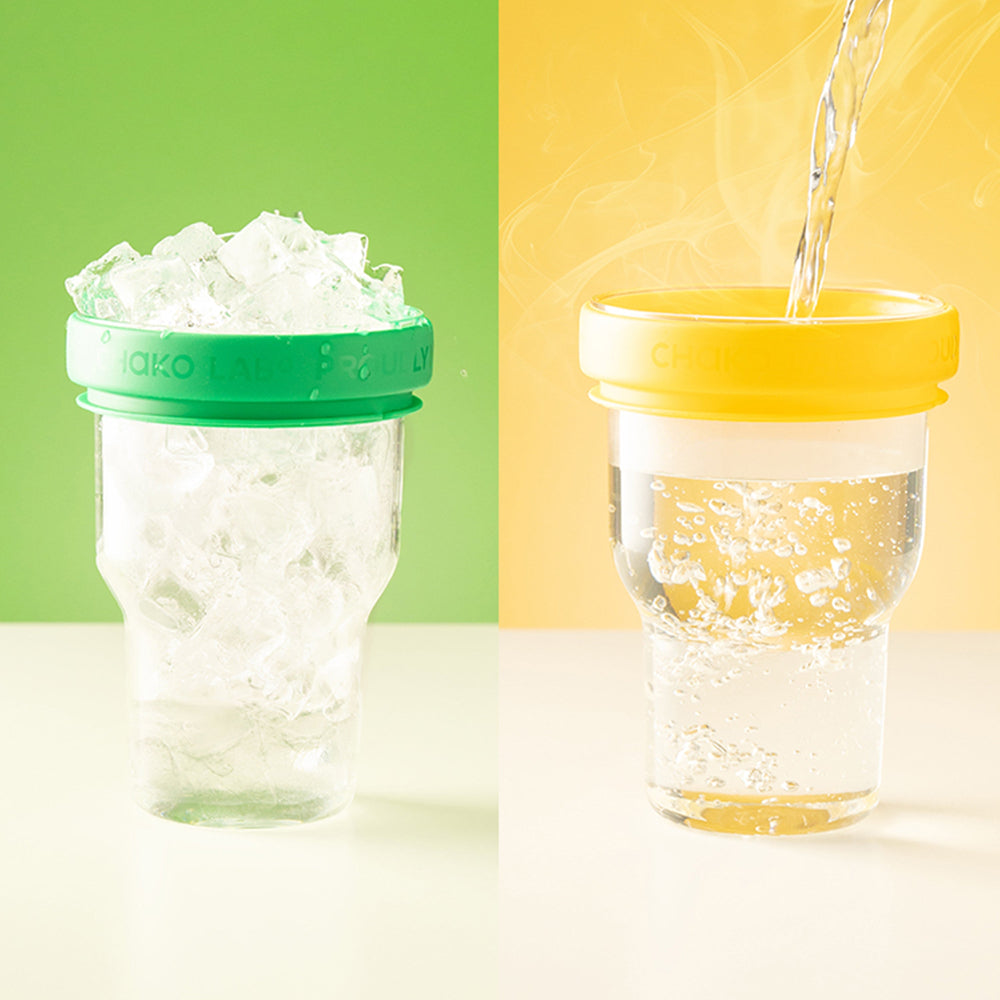 Chako Lab Dual layer Tumbler White Green