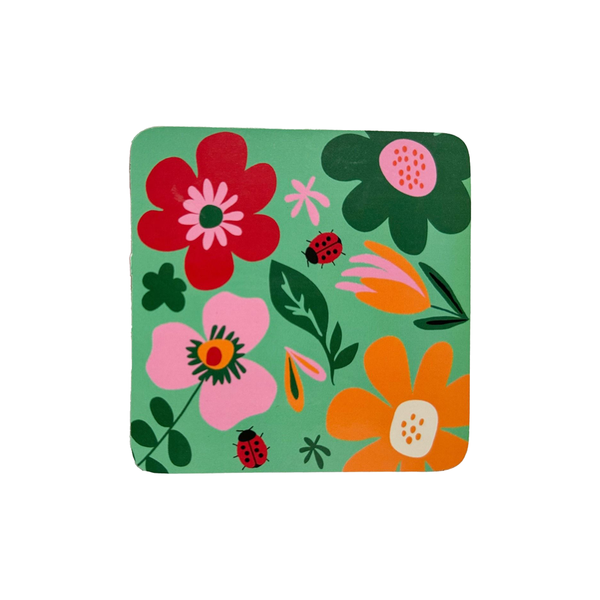 Urban Dahlia Floral Coaster Set of 4