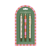 Designworks Ink Adopo Pens Set of 3 Flower Stripe Lemon