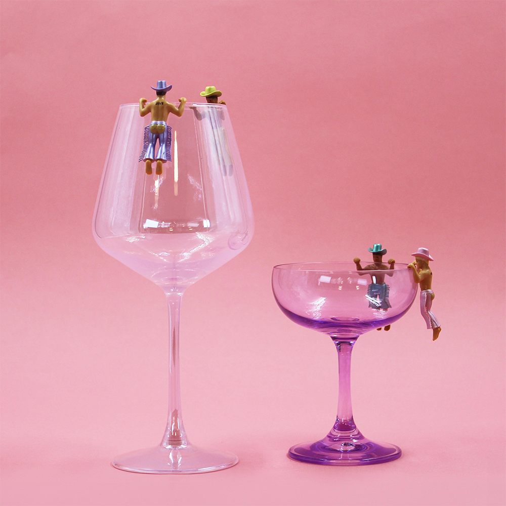 Disco Cowboy Drink Markers Set of Four