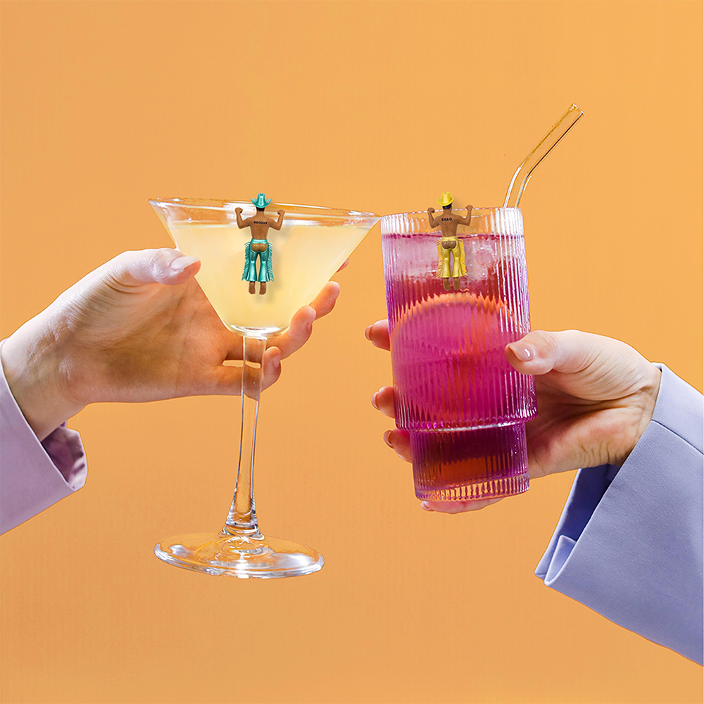 Disco Cowboy Drink Markers Set of Four