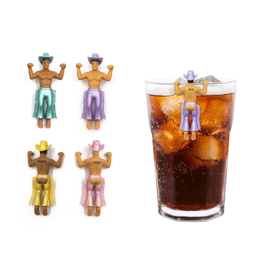 Disco Cowboy Drink Markers Set of Four