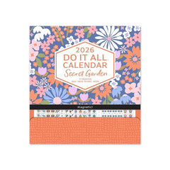 Orange Circle 2026 Magnetic Wall Calendar Do It All Secret Garden