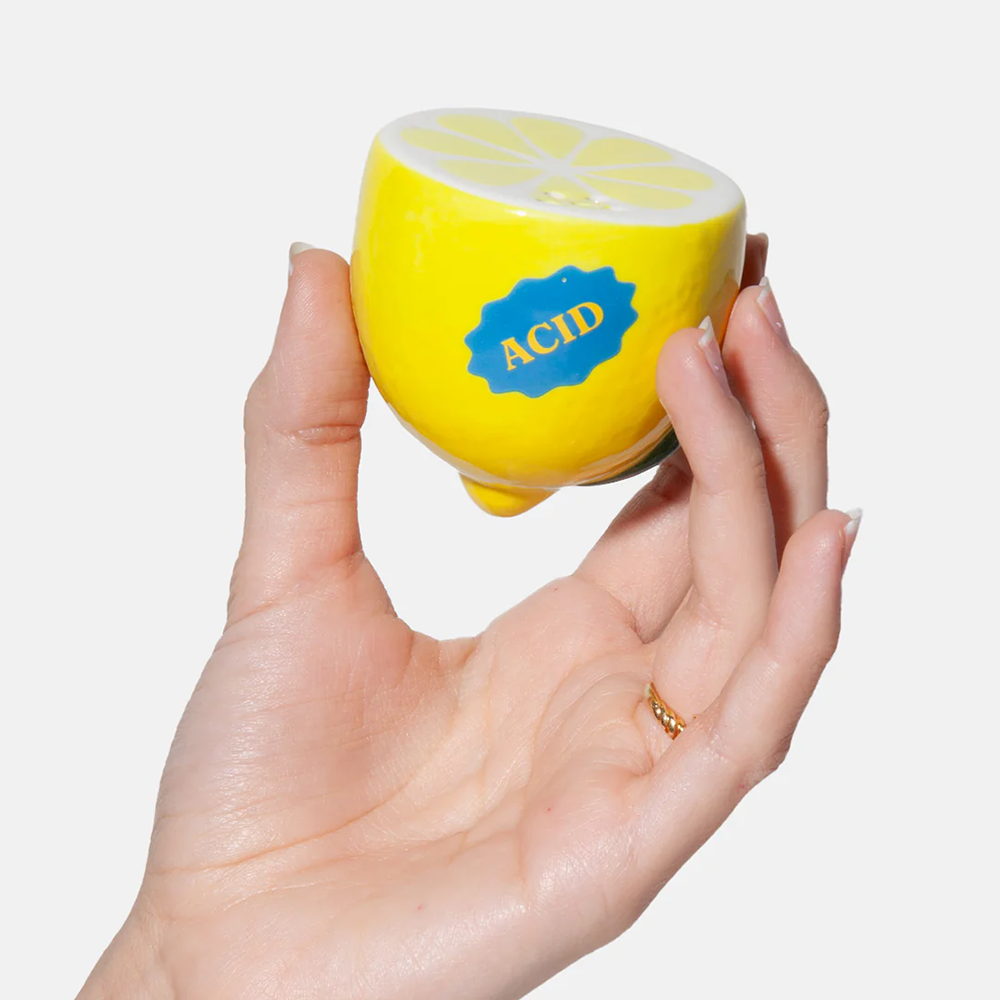 Doiy Farmers Market Ceramic Salt & Pepper Strawberry Lemon