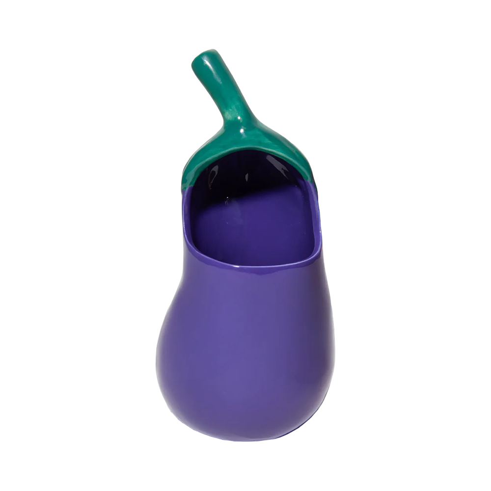 Doiy Farmers Market Ceramic Unensil Pot Eggplant