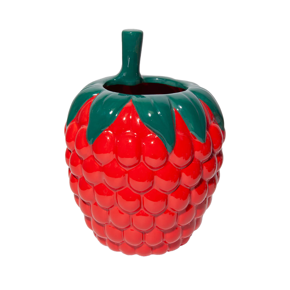 Doiy Farmers Market Ceramic Vase Raspberry