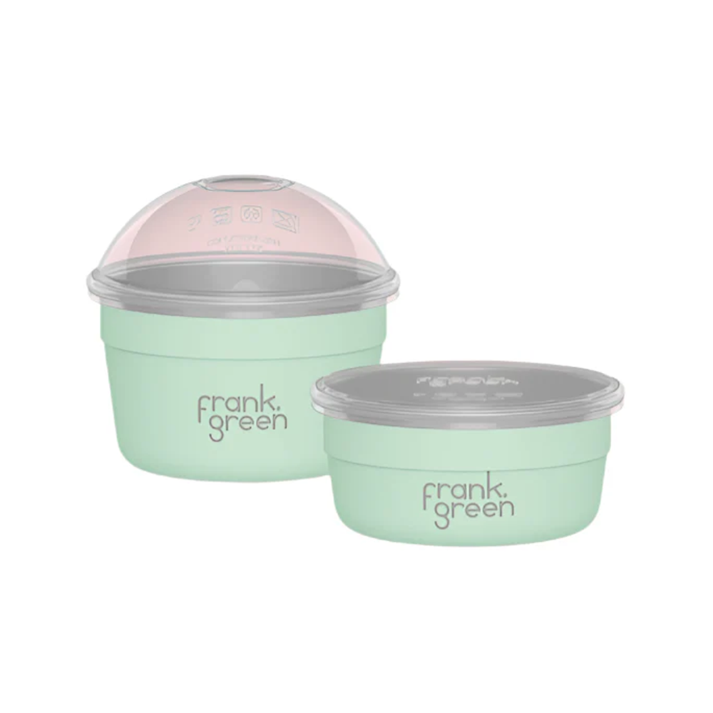 Frank Green Duo Pack Stainless Steel To Go Bowl Mint Gelato