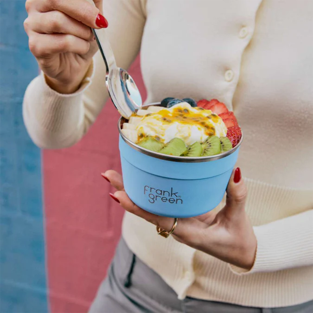 Frank Green Duo Pack Stainless Steel To Go Bowl Sky Blue