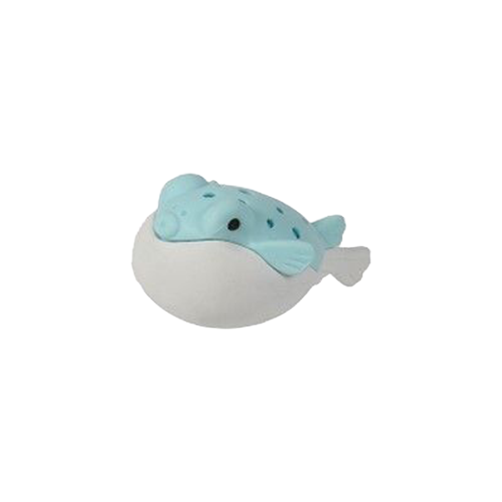 Iwako Eraser Blue Puffer Fish