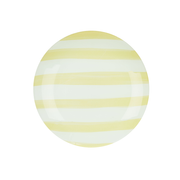 Emporium Small Lulu Glass Plate Yellow Stripe