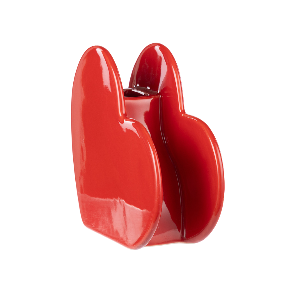 Emporium  Sweetheart Vase Red