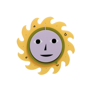 Areaware Dusen Dusen Everybody Clock Yellow