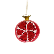 Holly & Ivy Glass Christmas Decoration Pomegranate