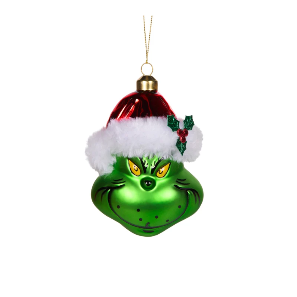 Holly & Ivy Retro Grinch Bauble Christmas Decoration