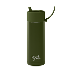 Frank Green Reusable Bottle Flip Straw 20oz Khaki