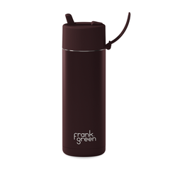 Frank Green Reusable Bottle Flip Straw 20oz Chocolate