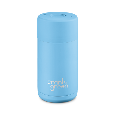 Frank Green Ceramic Reusable Cup 12oz Sky Blue