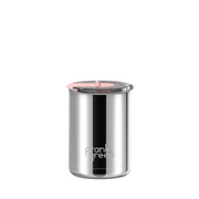 Frank Green Ceramic Coffee Cup with Hinged Screw Lid 12oz Limited Edition Silver Blushed