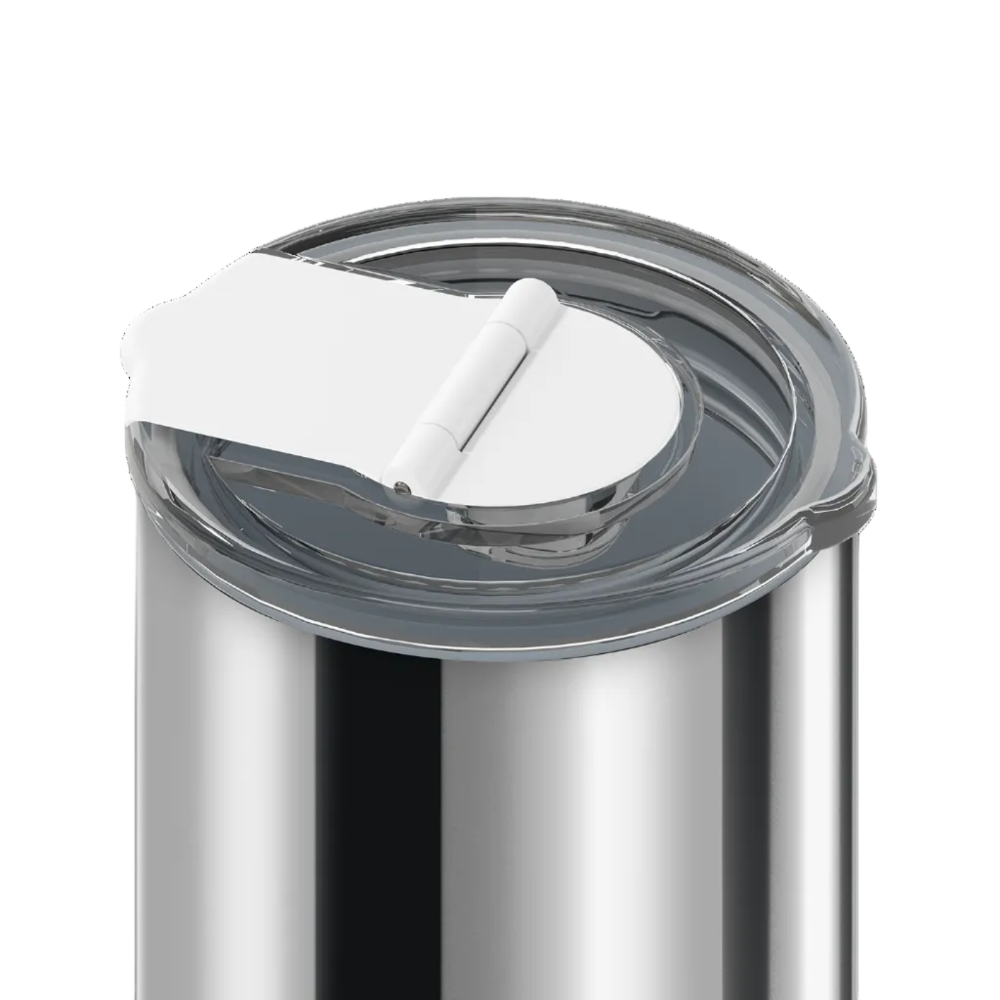 Frank Green Ceramic Coffee Cup with Hinged Screw Lid 12oz  Limited Edition Chrome Silver Cloud