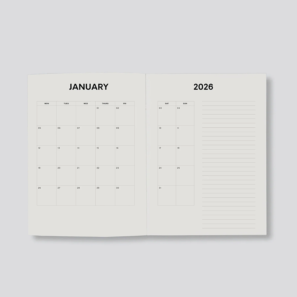 Father Rabbit 2026 Daily Diary Olive Deco