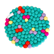 Sheep-ish Felt Ball Pot Stand Bright Blossom