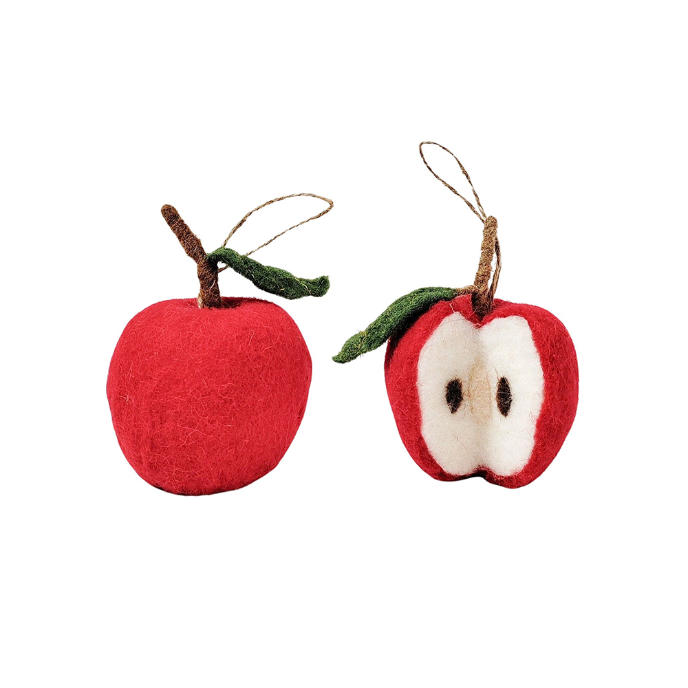 Felt Christmas Decoration Apple Assorted