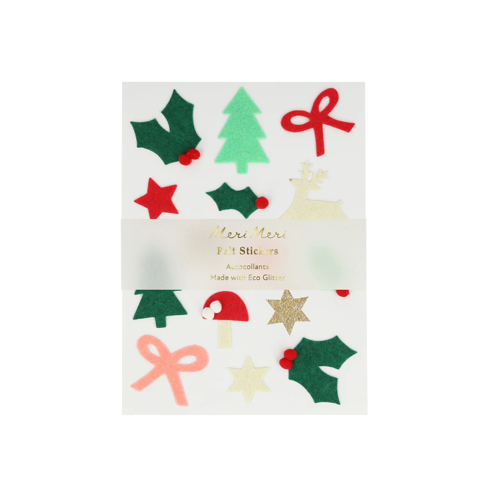 Meri Meri Felt Christmas Icon Stickers Sheet