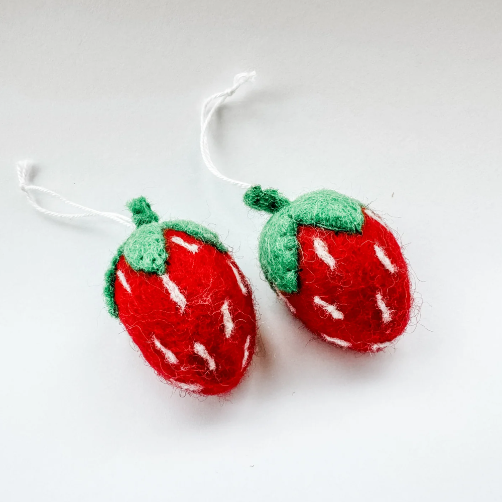 Christmas Decoration Felt Strawberry