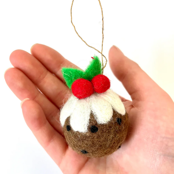 Christmas Decoration Felt Christmas Pudding