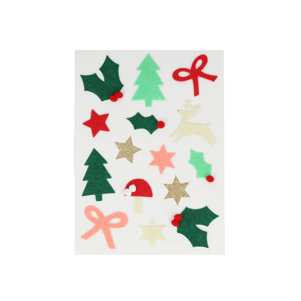 Meri Meri Felt Christmas Icon Stickers Sheet