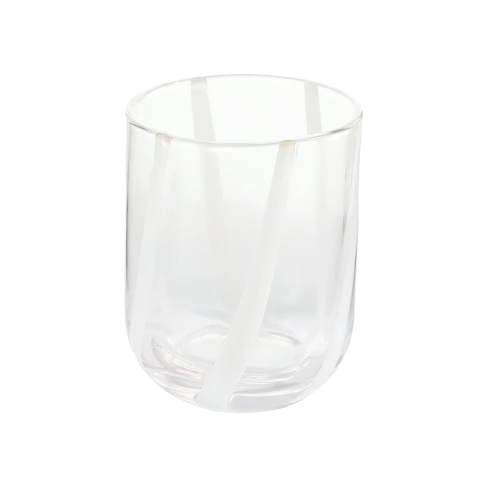 Gracia Finn GlassTumbler White Stripe