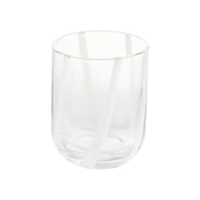 Gracia Finn GlassTumbler White Stripe