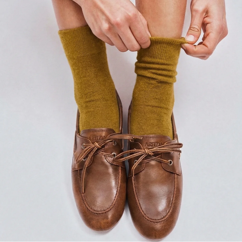Nooan Possum Merino Wool Socks Hamilton Military Olive