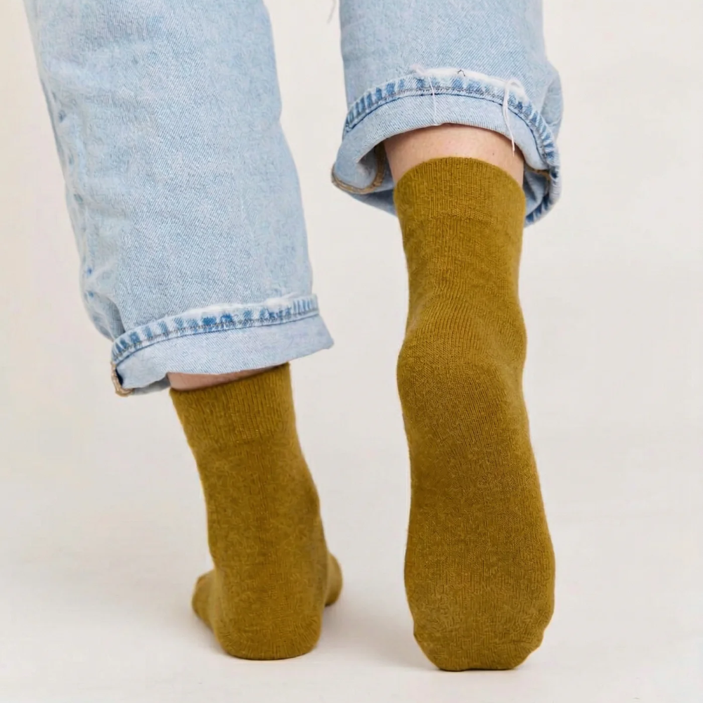 Nooan Possum Merino Wool Socks Hamilton Military Olive