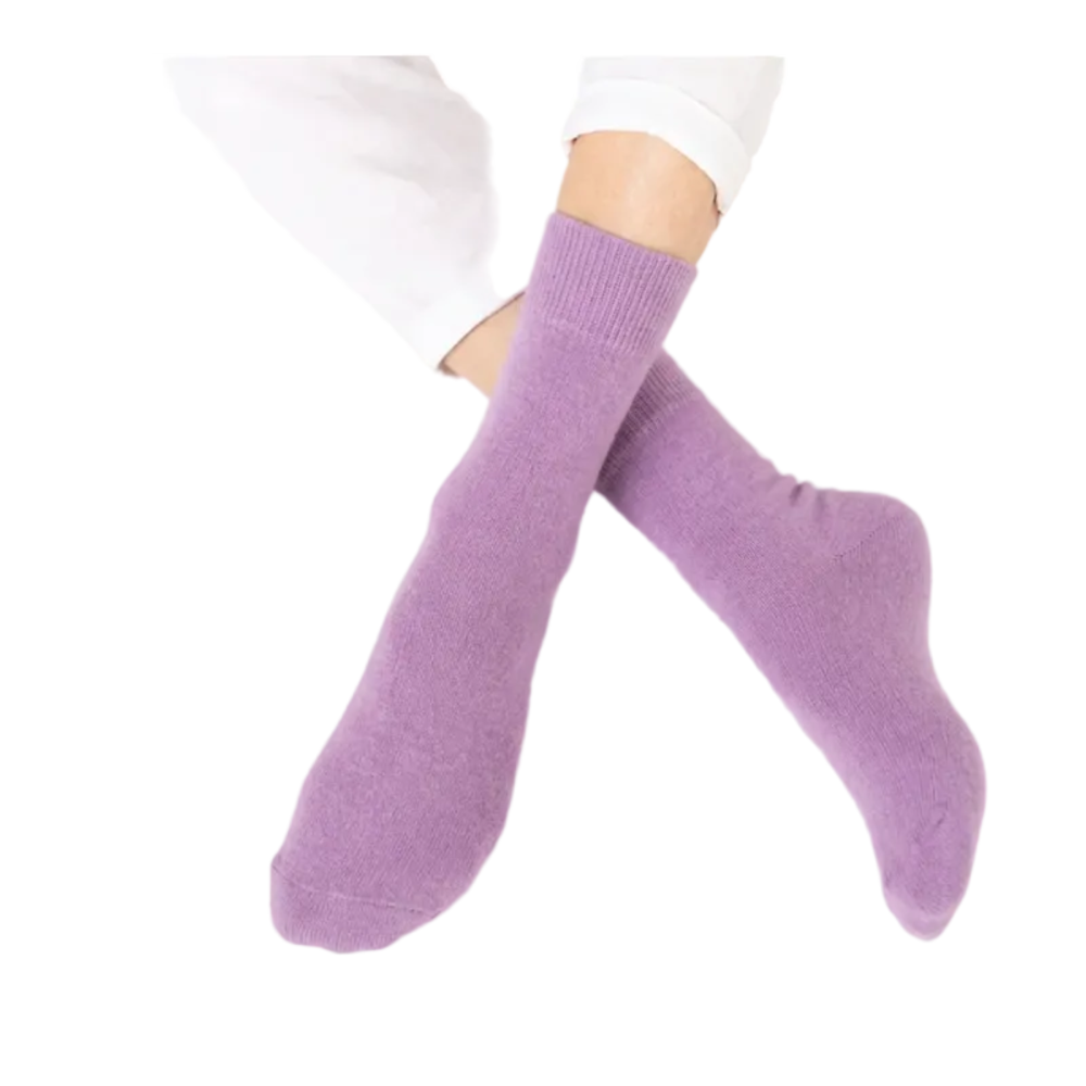 Nooan Possum Merino Wool Socks Hamilton  Lilac Breeze