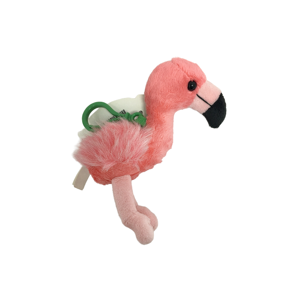 Flamingo Soft Toy Key Ring