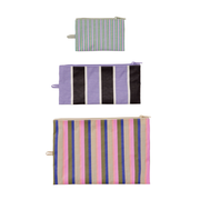 Baggu Flat Pouch Candy Shop Stripes