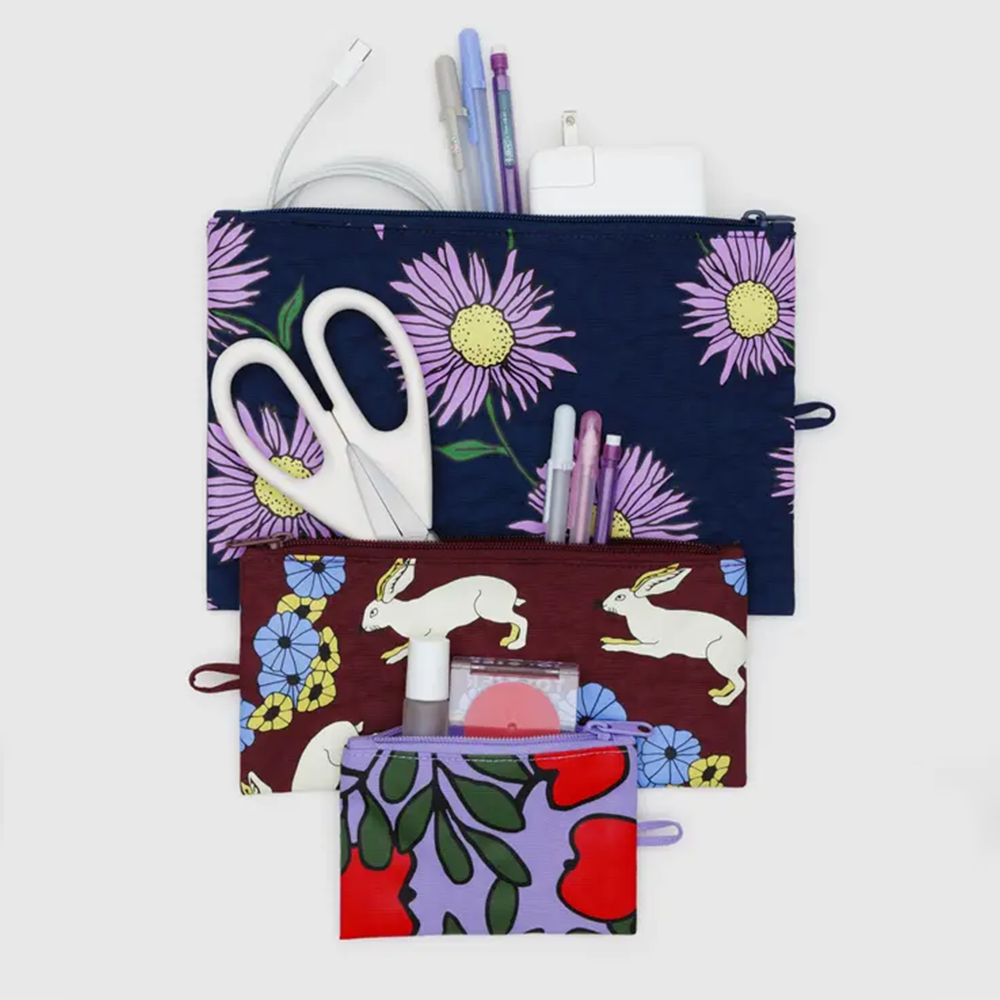 Baggu Flat Pouch Night Orchard