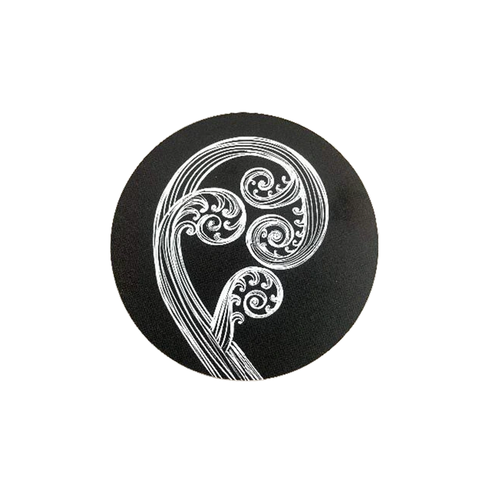 Jo Luping Coaster Ponga Ivory on Black